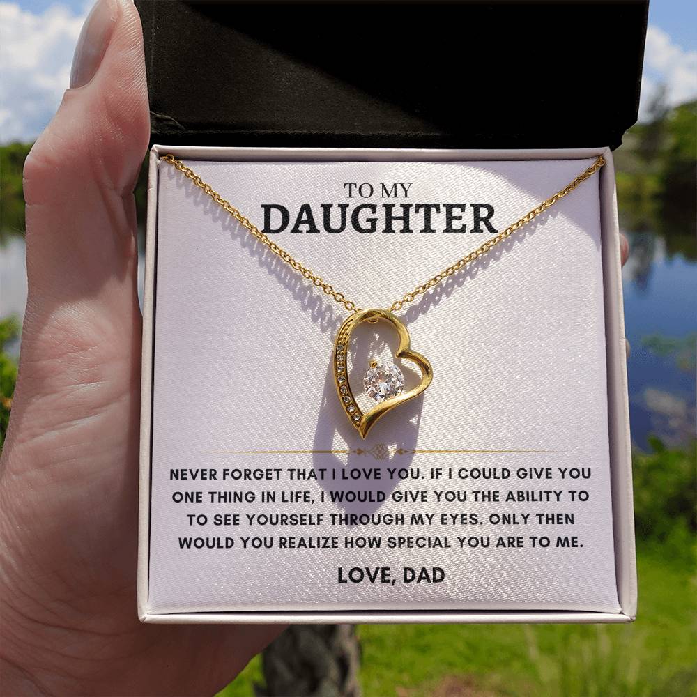 Daughter - Heart Necklace - Dad 6