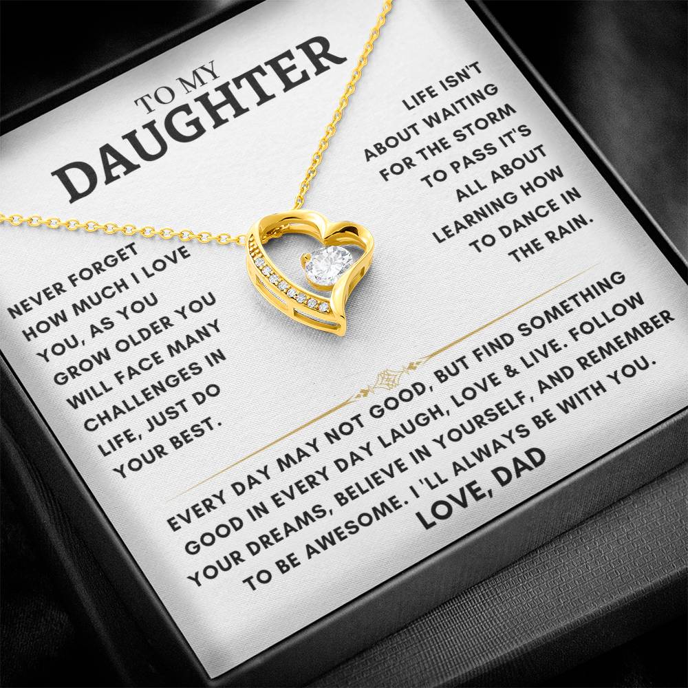 Daughter - Heart Necklace - Dad 4