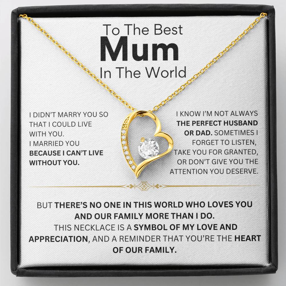 To The Best MUM, Love Heart gift set TM333