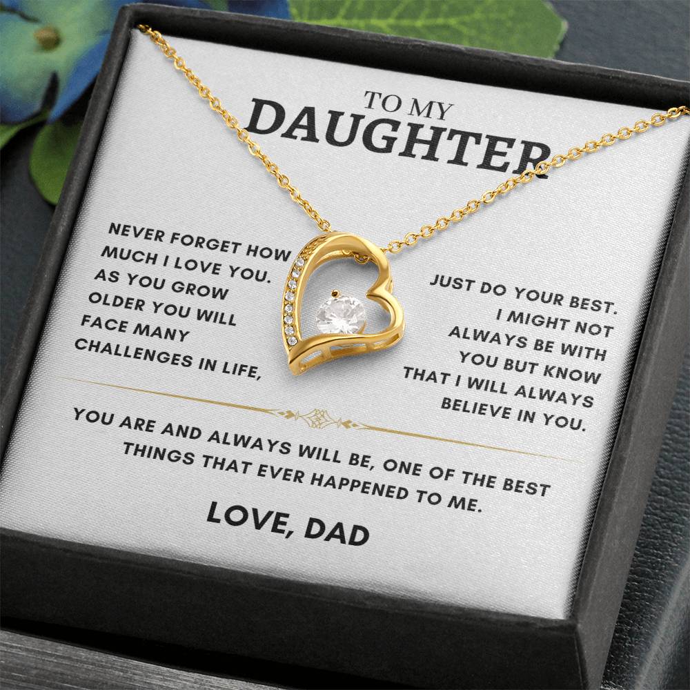 Daughter - Heart Necklace - Dad 2