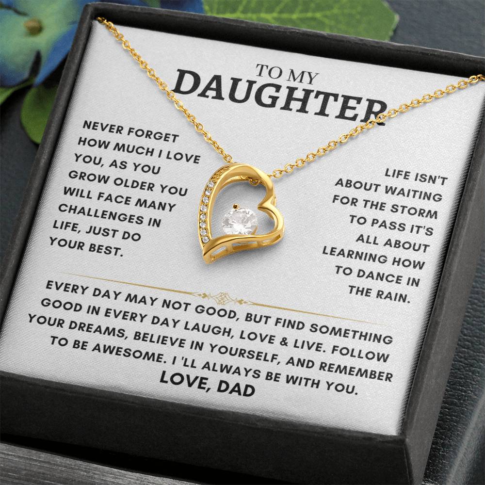 Daughter - Heart Necklace - Dad 4