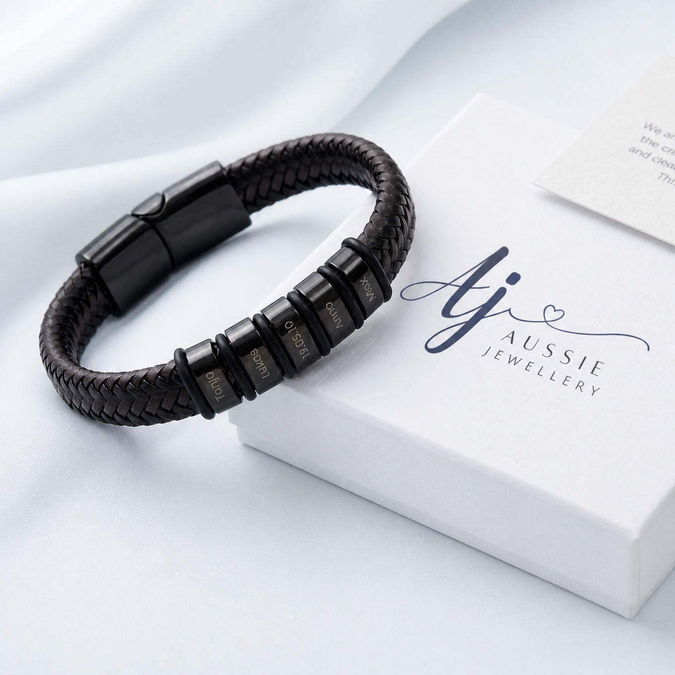To My Dad - Engraved Love Story Bracelet