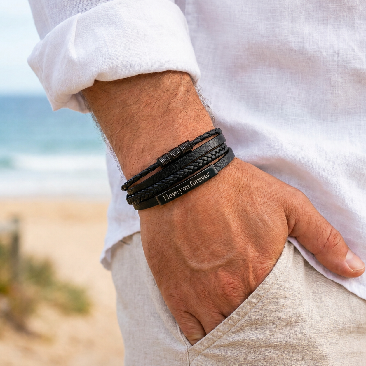 To my Man Layered Bracelet