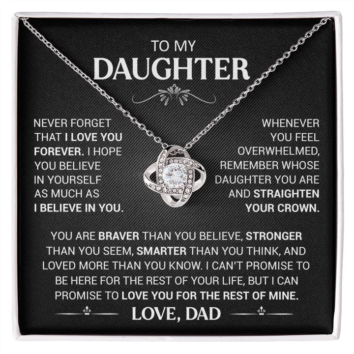 Love knot to my Daughter - Love, Dad