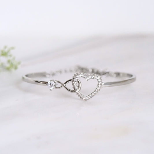 Mother & Daughter - Eternal bond - Infinity Heart Bracelet