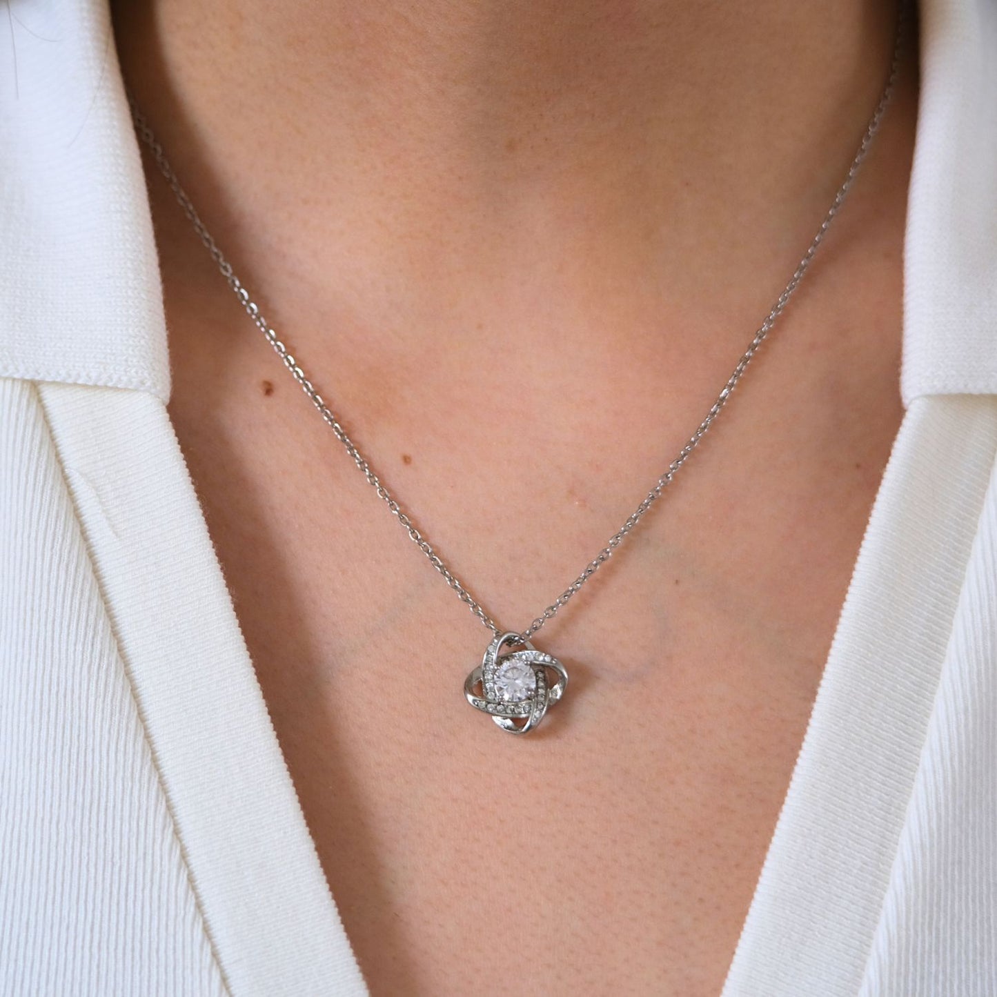 Forever Rose - Loveknot necklace - Mother's day gift