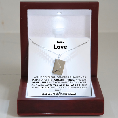 Love Letter Necklace - Premium LED Gift Box Set