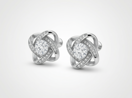 Liefdesknoop oorbellen