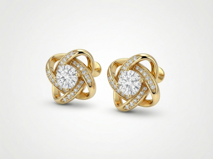 Liefdesknoop oorbellen